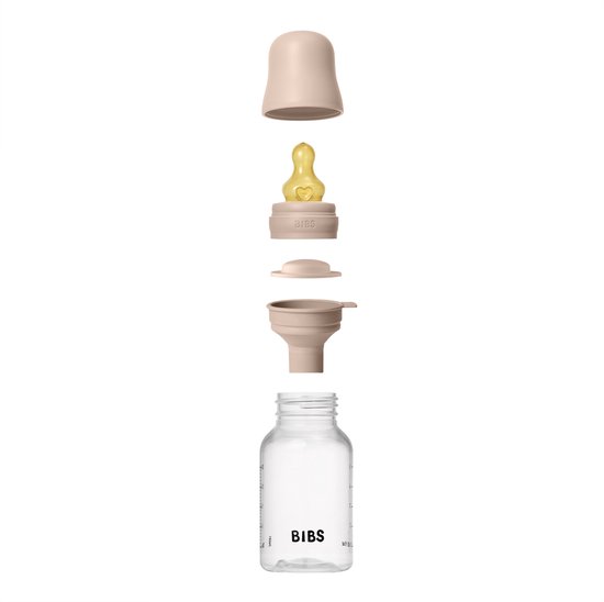 Bibs Fles - Slow Flow - 150 ml - Latex - Blush