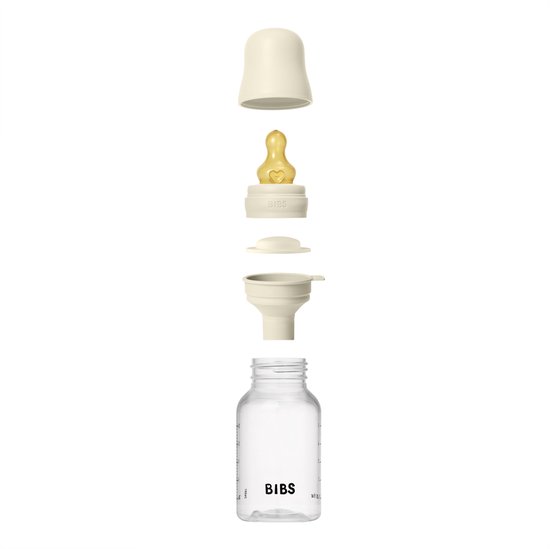 Bibs Fles - Slow Flow - 150 ml - Latex - Ivory