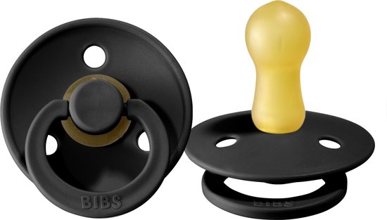 BIBS Fopspeen 6-18 mdn - Black (1 stuk) van Bibs