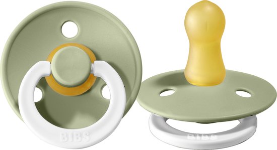 Bibs Fopspeen Round 0-6mnd Glow Sage van Bibs