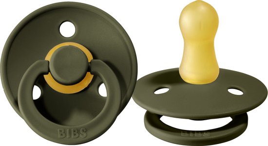 Bibs Fopspeen Round 0-6mnd Hunter Green van Bibs