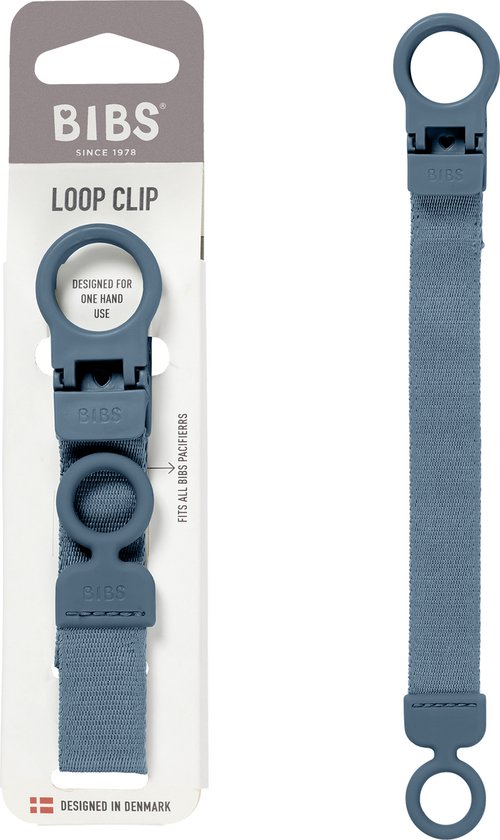 BIBS Lus-speenclip - Soepele, veilige bediening met één hand, past op alle BIBS en de meeste merken, machinewasbaar, slank profiel voor comfort, leeftijd 0+ - Petrol