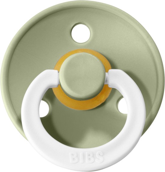 Bibs - Sage Glow - maat 1 - Glow in the Dark - Natuurrubber - Leeftijd: 0 tot 6 maanden van BIBS
