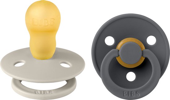 Bibs Sand/Iron 18+ mnd 2 Stuks Fopspeen 130381 van BIBS