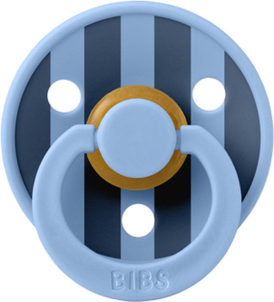 BIBS Studio Colour Block Sky Blue, maat 1 - 0-6 maanden van Bibs