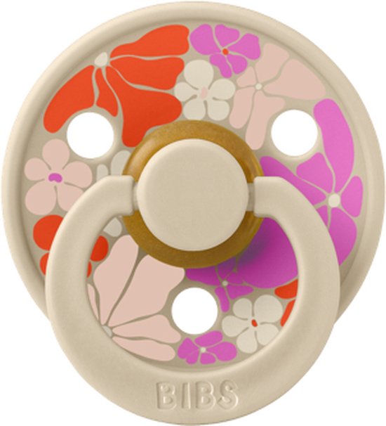 BIBS Studio Colour Flower Child - Vanilla, maat 1 - 0-6 maanden van Bibs