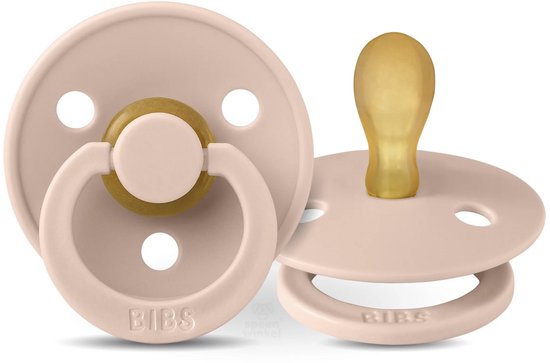 BIBS symmetrisch maat 1 - 0-6 maanden - Blush fopspeen