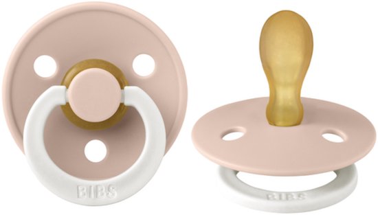 BIBS symmetrisch maat 1 - 0-6 maanden - Blush Glow fopspeen