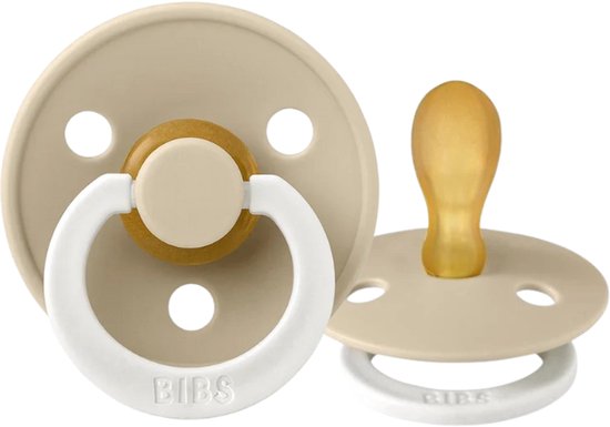 BIBS symmetrisch maat 1 - 0-6 maanden - Vanilla Glow fopspeen