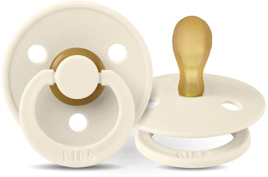 BIBS symmetrisch maat 2 - 6-18 maanden - Ivory fopspeen van BIBS