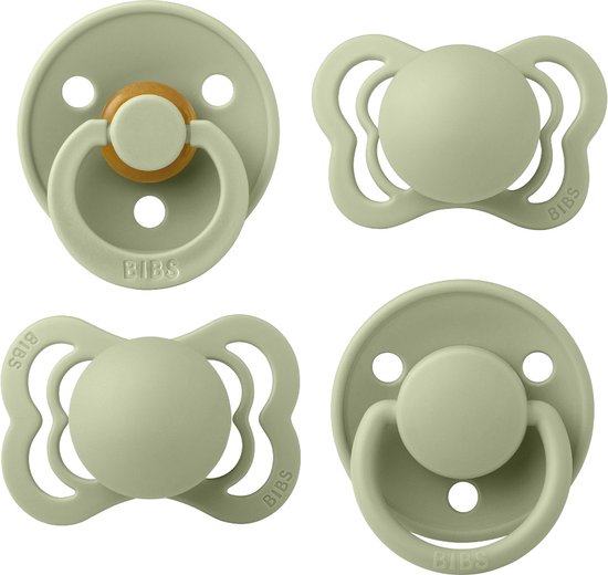 BiBS - Try it Collection - Fopspenen Fase 1 - Sage - 4 stuks van Bibs