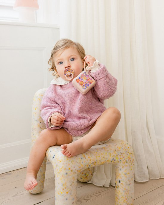 BIBS x Liberty Colour Fopspeen - 0-6 mnd - 2-pack - Rond - June Blossom/Blush