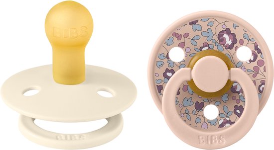 Bibs x Liberty Eloise Blush Mix 0-6 mnd 2 Stuks Fopspeen 11011102 van Bibs
