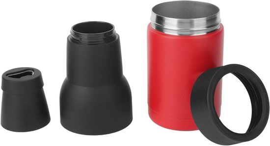 Bierfles Isolator - Blik Koeler - Dranken Koel Houden - Dubbele Wand - 300-400 ml - rood