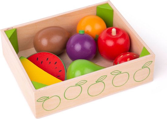 Bigjigs Kratje Met Fruit van Bigjigs