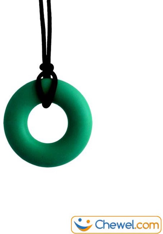 Bijtketting Basic Ring | Subtiel | Donkergroen | Chewel ® van Chewel®