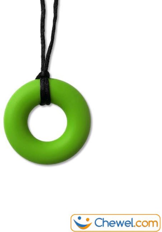 Bijtketting Basic Ring - Subtiel - Limegroen - Chewel ® van Chewel®