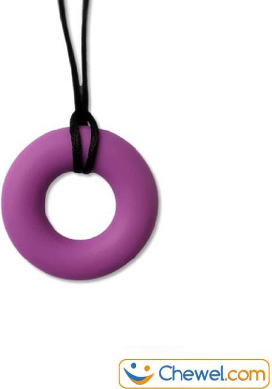 Bijtketting Basic Ring - Subtiel - Paars - Chewel ® van Chewel®