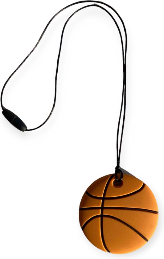 Bijtketting | Basketbal | Zwart | Vanaf 3 jaar! van Merkloos