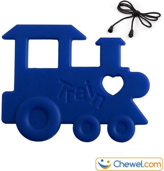Bijtketting blauw jongens | Trein | Chewel ® van Chewel®