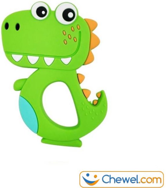 Bijtketting Dinosaurus - Cartoon Groen - Chewel ® van Chewel®