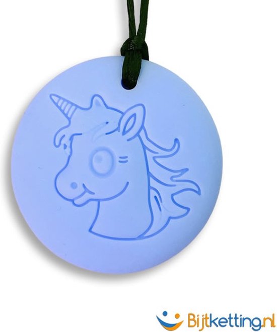 Bijtketting Eenhoorn Disk | Unicorn Disk Kauwketting - Roze van Merkloos