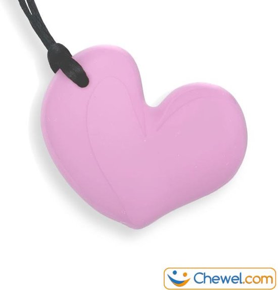Bijtketting Hartje kauwketting | Hart | Roze | Chewel ® van Merkloos