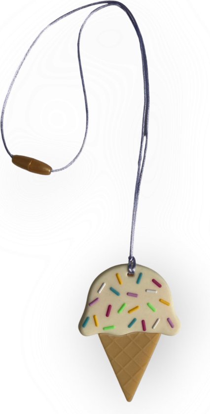 Bijtketting | Ijsje | Creme | Lila van Chewigem