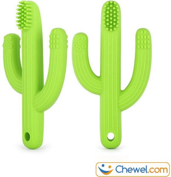 Bijtketting - kauwketting - Cactus Groen Tandenborstel - Chewel ® van Chewel®