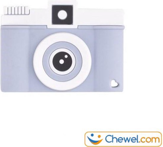 Bijtketting kauwketting - Fototoestel - Grijs | Chewel ® van Chewel®