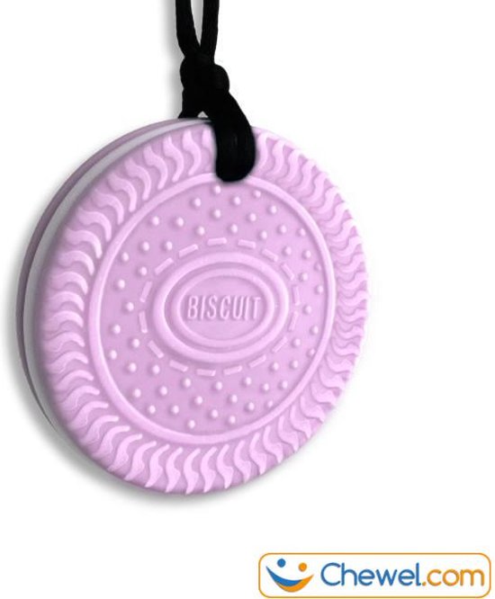 Bijtketting Kauwketting - Koekjes! - Roze - Chewel ® van Chewel®