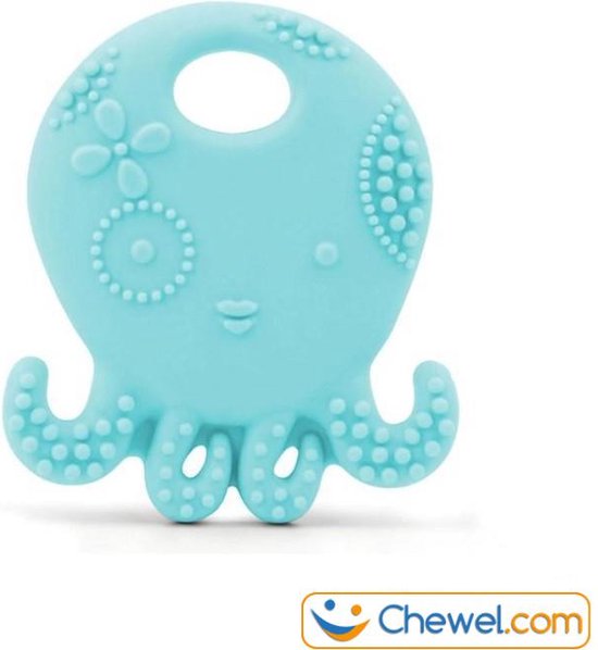 Bijtketting kauwketting | Octopus Lief | 3 kleuren | Blauw | Chewel ® van Chewel®