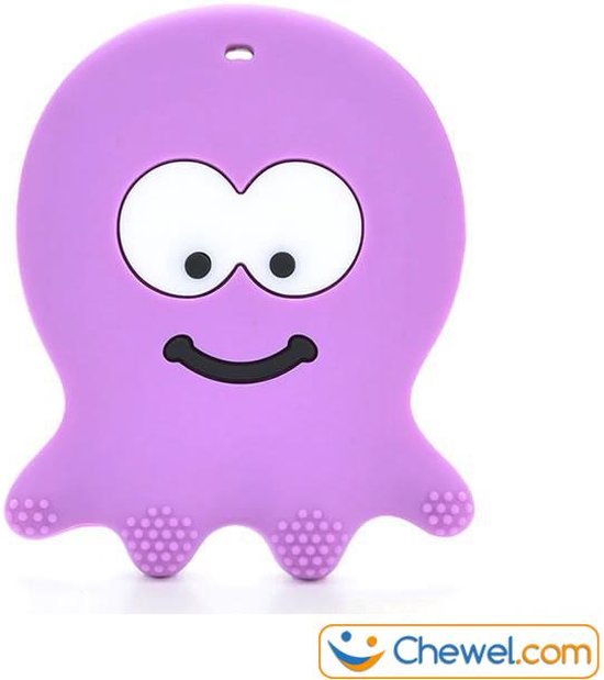 Bijtketting kauwketting - Spook Octopus - Diverse kleuren - Paars - Chewel ® van Chewel®