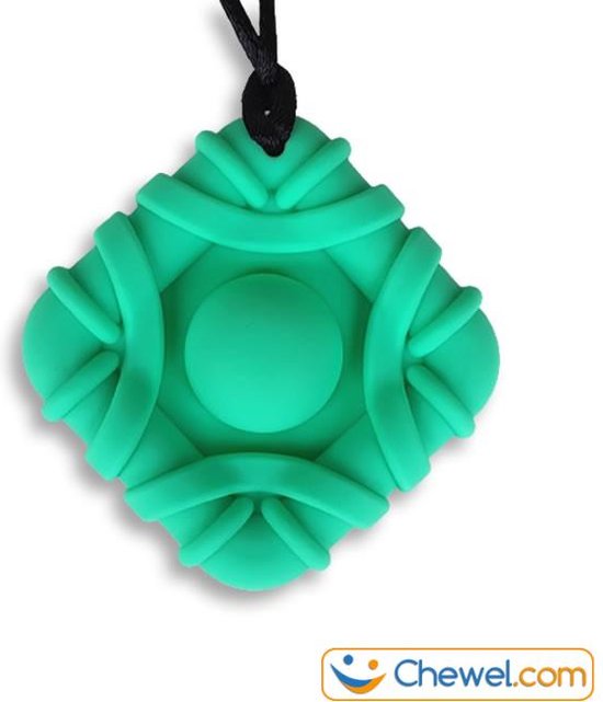 Bijtketting Plop Kauwketting | Ploppen en Bijten - Groen van Chewigem