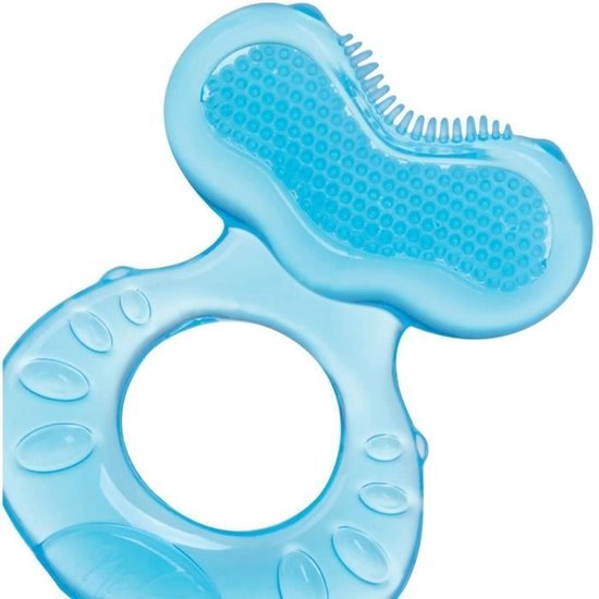 Bijtring NUBY - Teethe-eez - Siliconen - Vanaf 3 maanden - Blauw van Merkloos