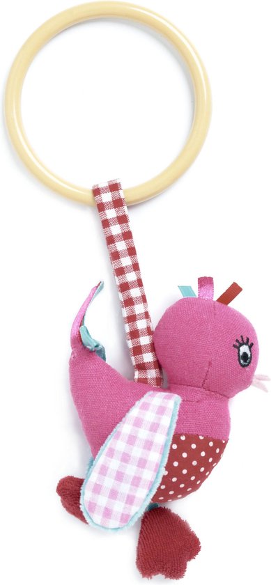 Bijtring Vogeltje Roze van Little Dutch