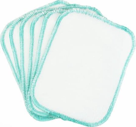 BilliesBox snoetenpoetsers - Wasbare doekjes - Zeegroen van BilliesBox