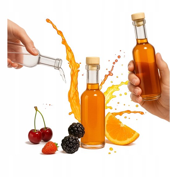 Bimberek FUTURA - Fles - 100ml - Met Kurk - Opbergfles
