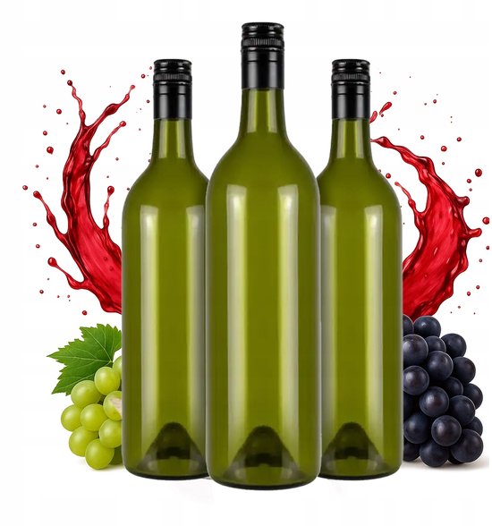 Bimberek - Glazen Fles - 750ml - Olijfgroen - Met Dop