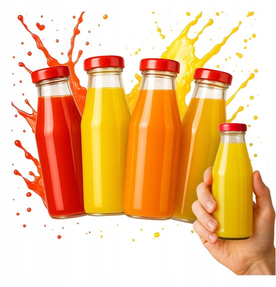 Bimberek - Glazen Sapfles - 200ml - Transparant Glas - Met Deksel