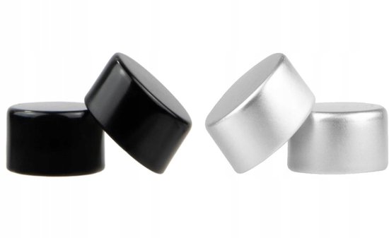 Bimberek - GPI 24MM Aluminium Dop - Zwart of Zilver - Set van 10