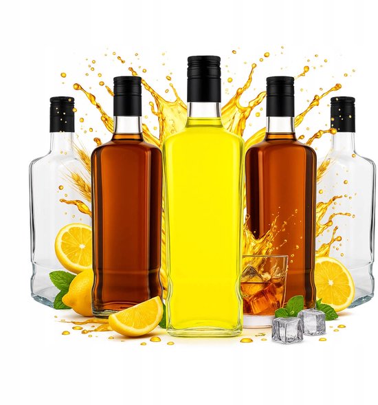 Bimberek Jack Walker - Glazen Fles - 700ml - Voor Whisky - Met Schroefdop