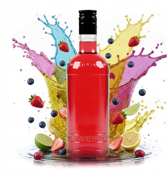 Bimberek - Luxe Glazen Fles - 500 ml - Aluminium Dop - Heldere Glazen Fles