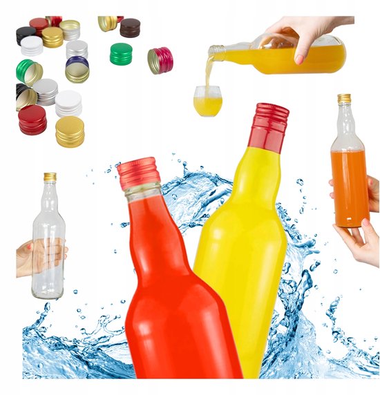 Bimberek Monopol Serie - Glazen Flessen - 700ml - Met Schroefdop