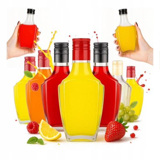 Bimberek Nobel Serie - Glazen Fles - 250ml - Elegant Design - Voor Huisgemaakte Dranken van Bimberek