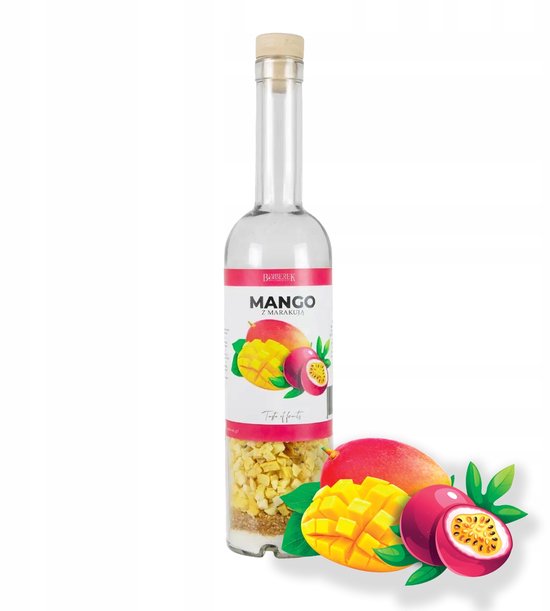 Bimberek - Własna Nalewka - Mango en Marakuja - 500ml - Liofilizowane Owoce