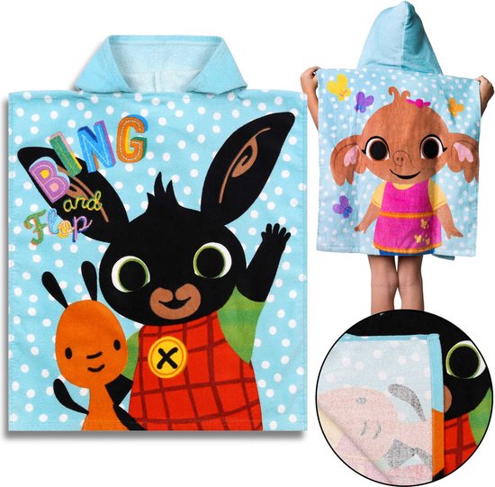 Bing Kinderponcho met capuchon, 50x115 cm OEKO-TEX