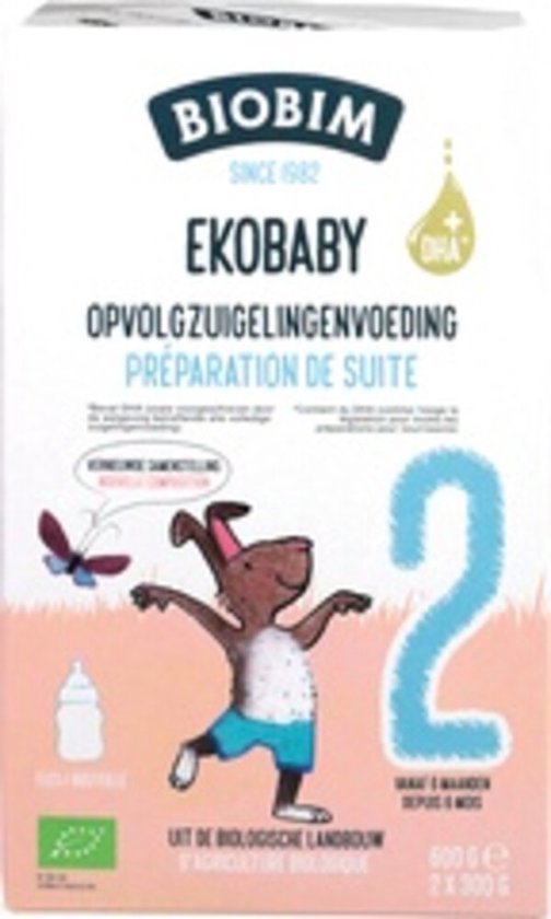 Biobim Zuigelingenvoeding Ekobaby 2 6+ mnd 600 g van Biobim