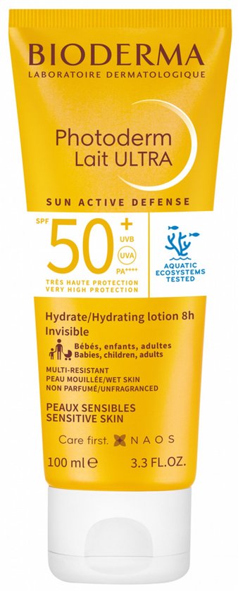 Bioderma Photoderm Lait Ultra SPF50+ - Zeer hoge zonbescherming voor gezicht en lichaam - 100ml van Merkloos