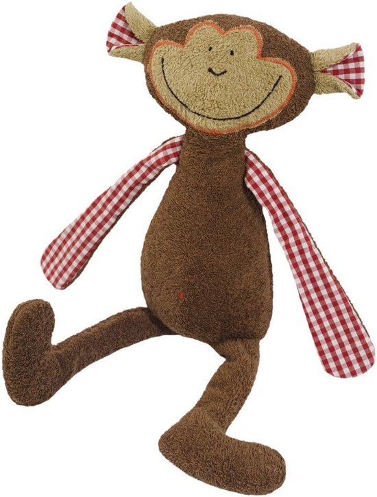 Biologisch Knuffeldier Aap van Katoen - Handgemaakt & GOTS Gecertificeerd Speelgoed